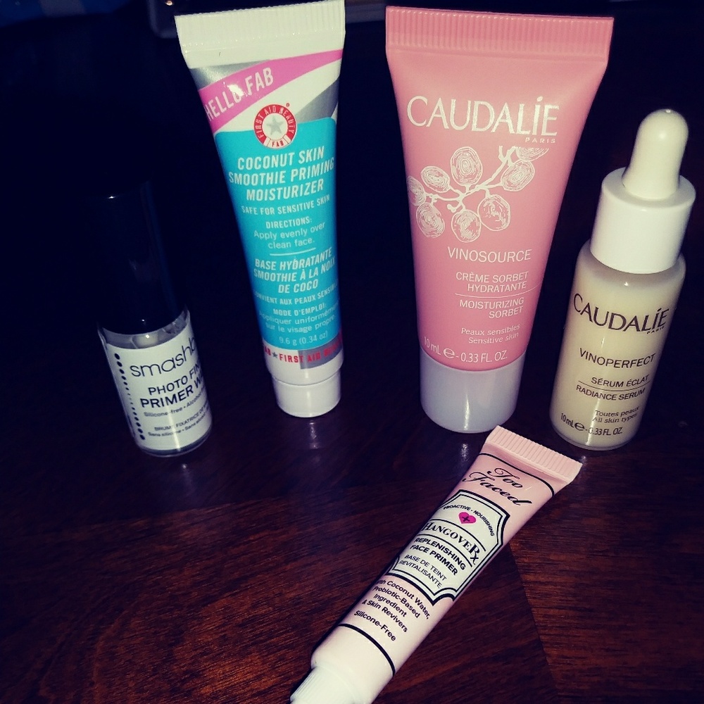 Travel skin care items. From Sephora